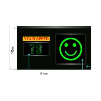 OEM Factory creative el advertising design cheap and best selling solar road speed sign car led radar