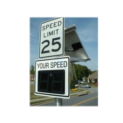 popular Solar Power Speed Radar Sign LED Display speed limit warning detector