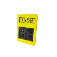 solar speed radar sign with 2-digit LED display radar detector